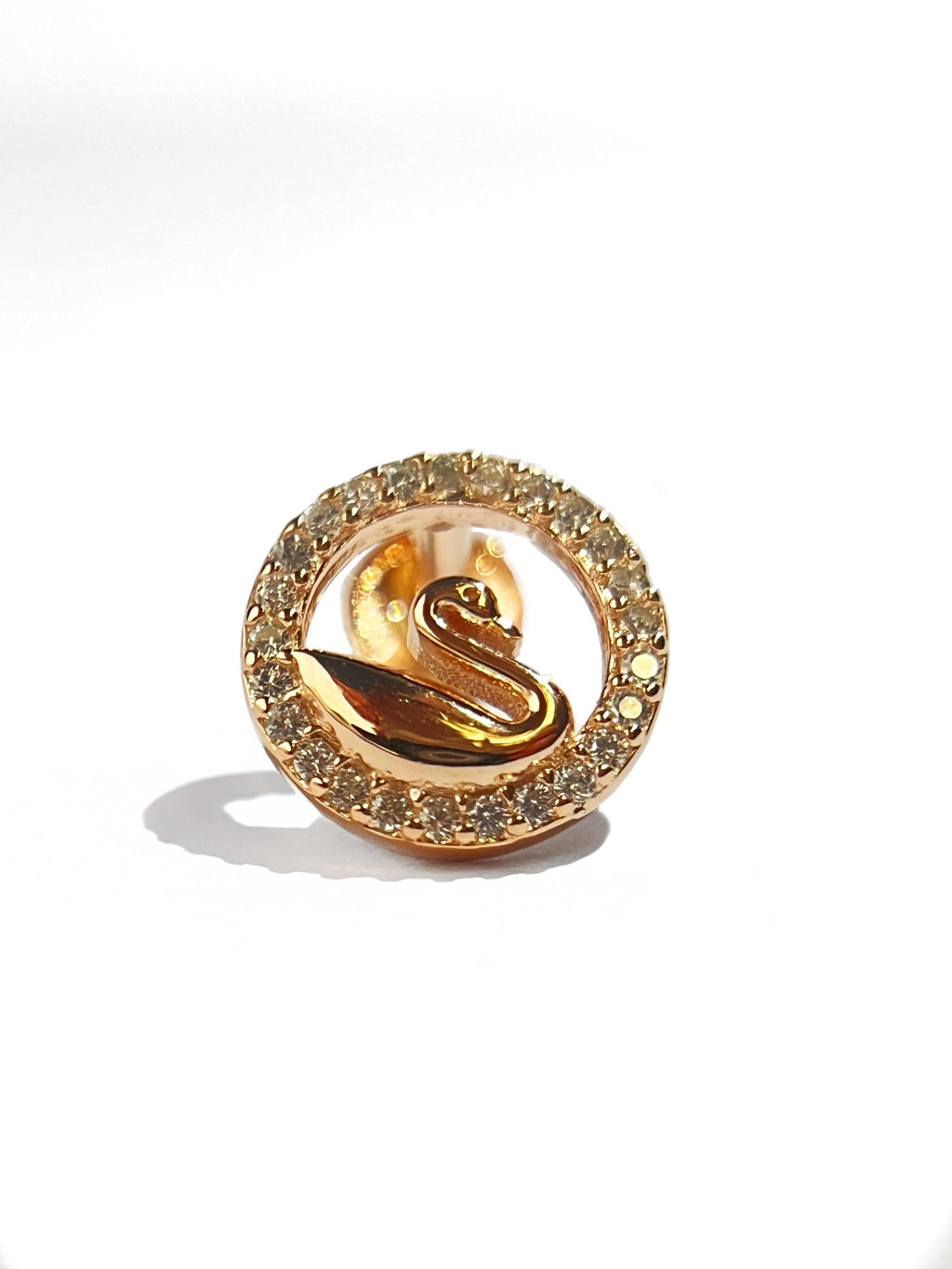 Swan RoseGold Studs