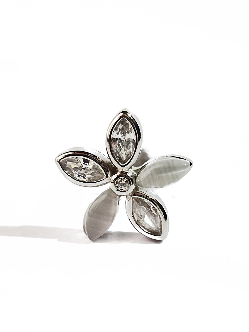 Zareen Silver Studs