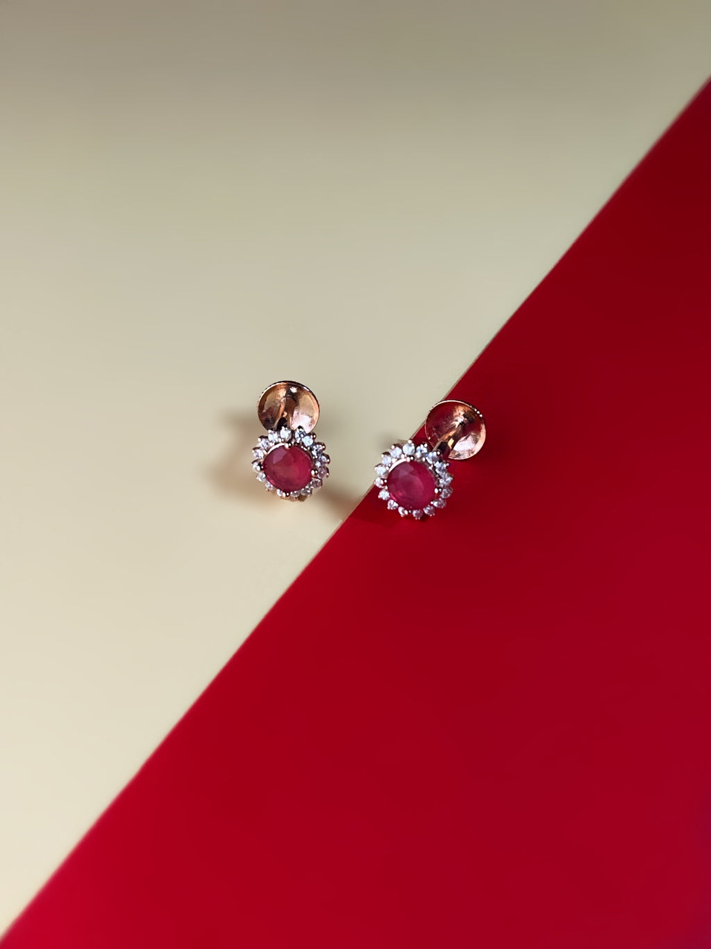 Riveta Rose Gold Studs