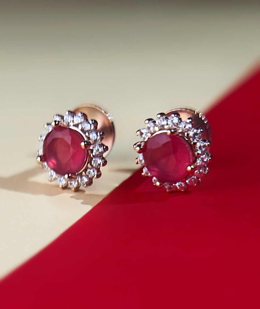 Riveta Rose Gold Studs