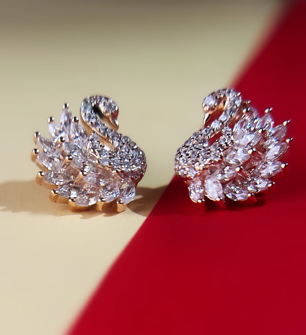 Alveya RoseGold Studs