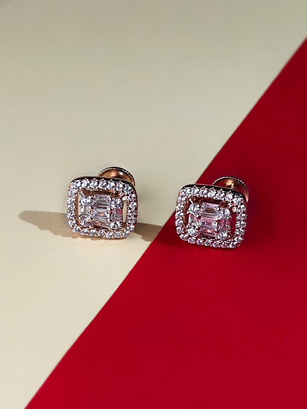 Ormika RoseGold Ear Rings