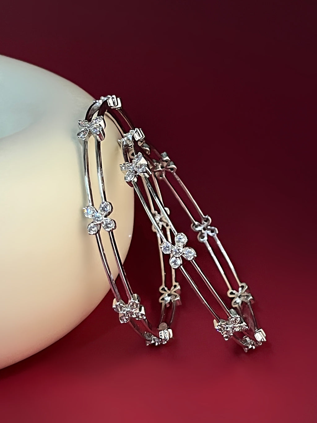 Ornitta Silver Bangle For Her