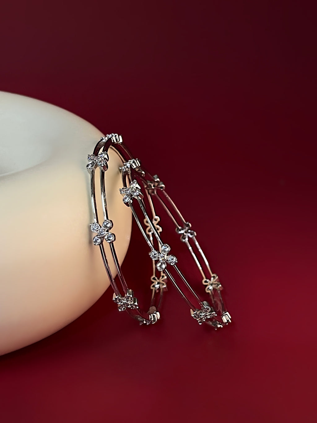 Ornitta Silver Bangle For Her