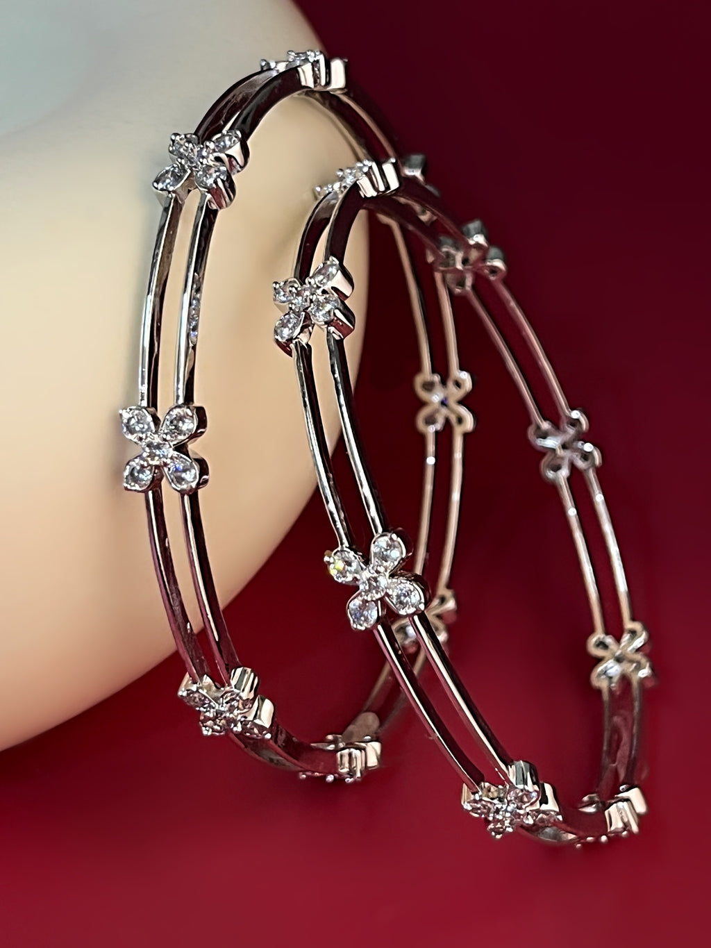 Ornitta Silver Bangle For Her