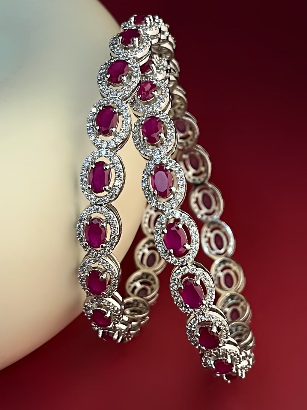 Avireen Silver Bangles For Her