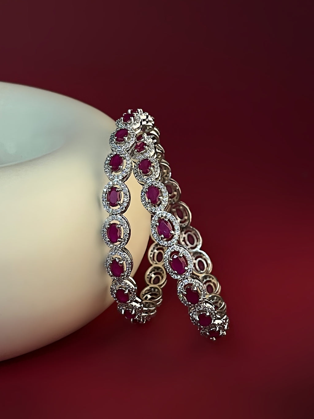 Avireen Silver Bangles For Her