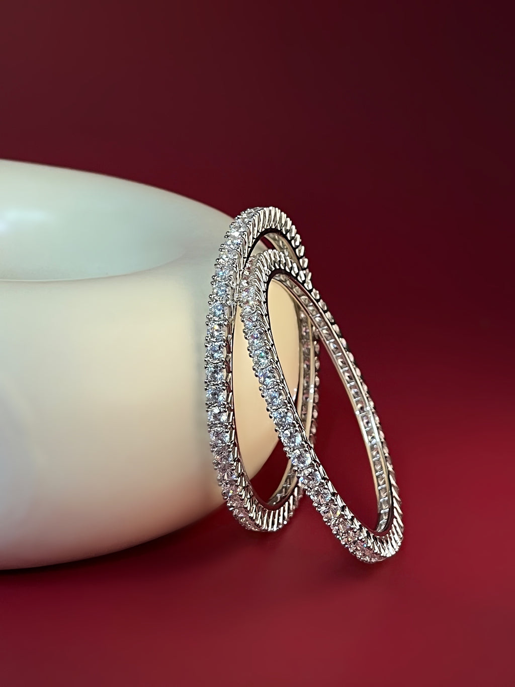 Calvian Silver Bangle For Her