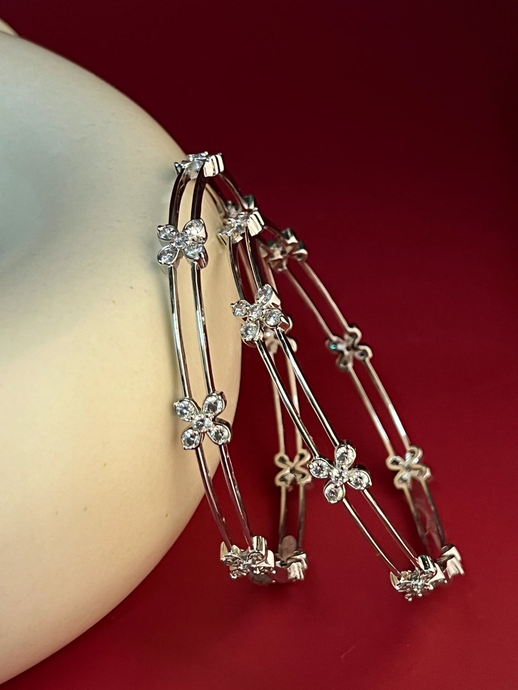 Ornitta Silver Bangle For Her