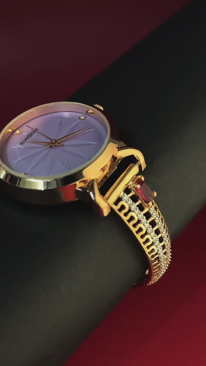 Veloura Silver Watch For Her